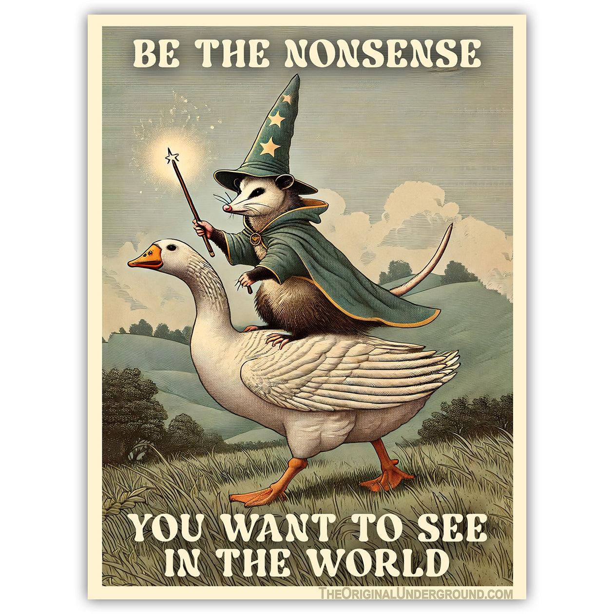 Be the Nonsense You Want to See In the World Flexible Magnet